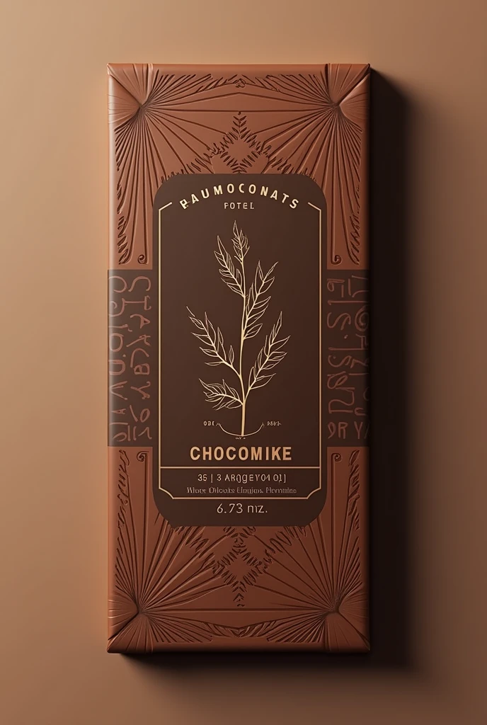 CREATE PACKAGING FOR A CHOCOLATE COMPANY CALLED CHOCOMIKE