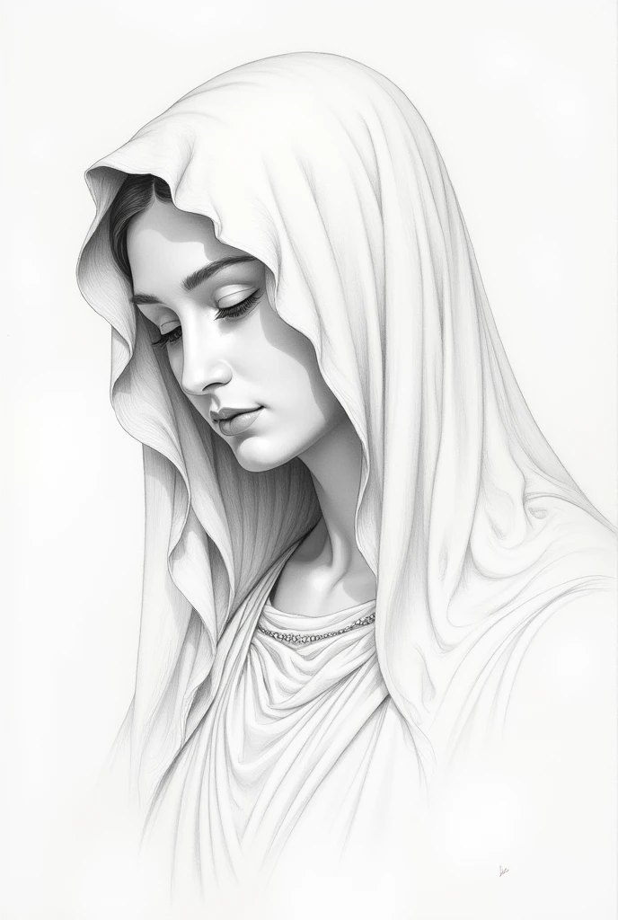 Virgin Mary sketch