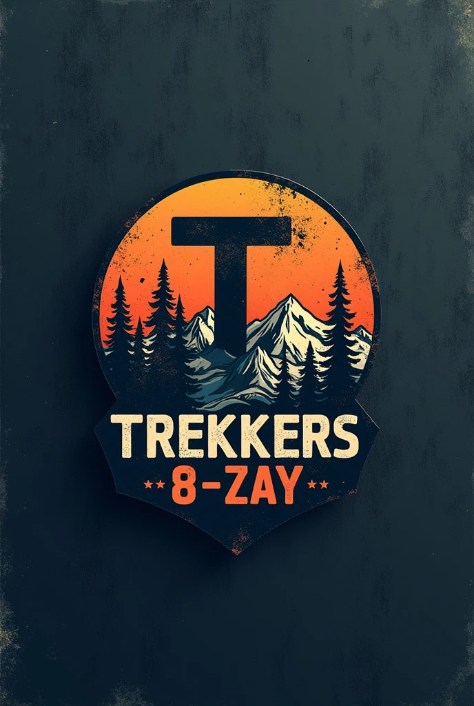 make logo name is trekkers B-zay