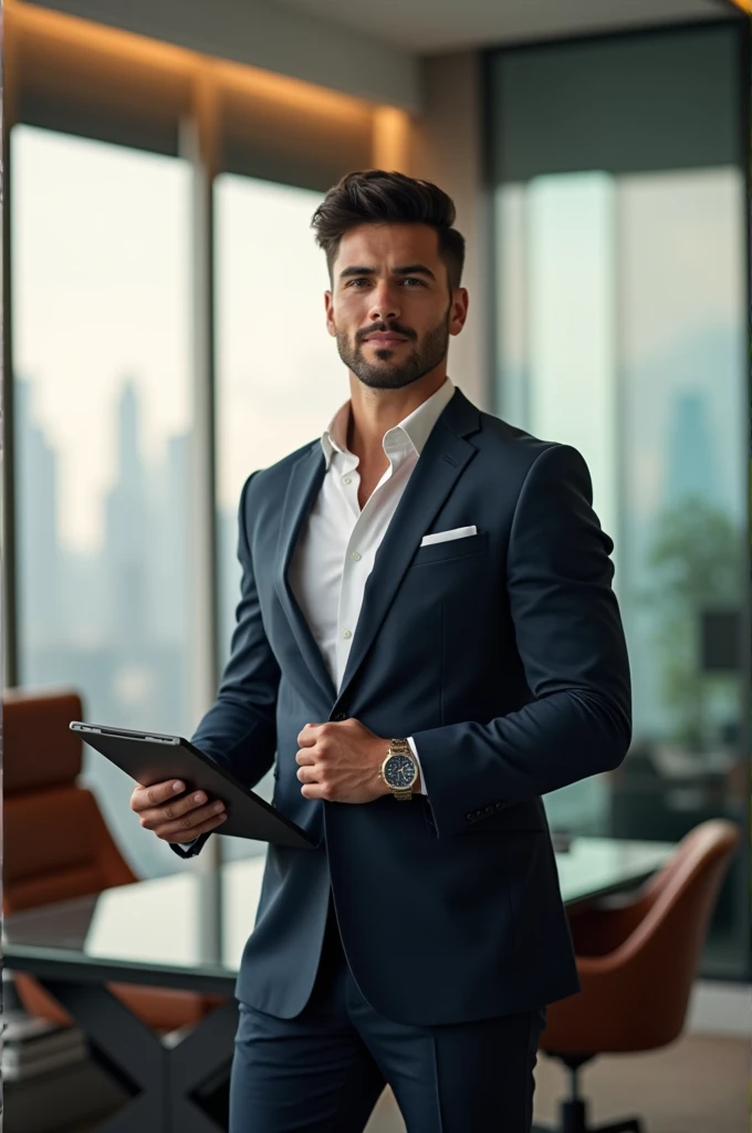 Young man making a lot of money