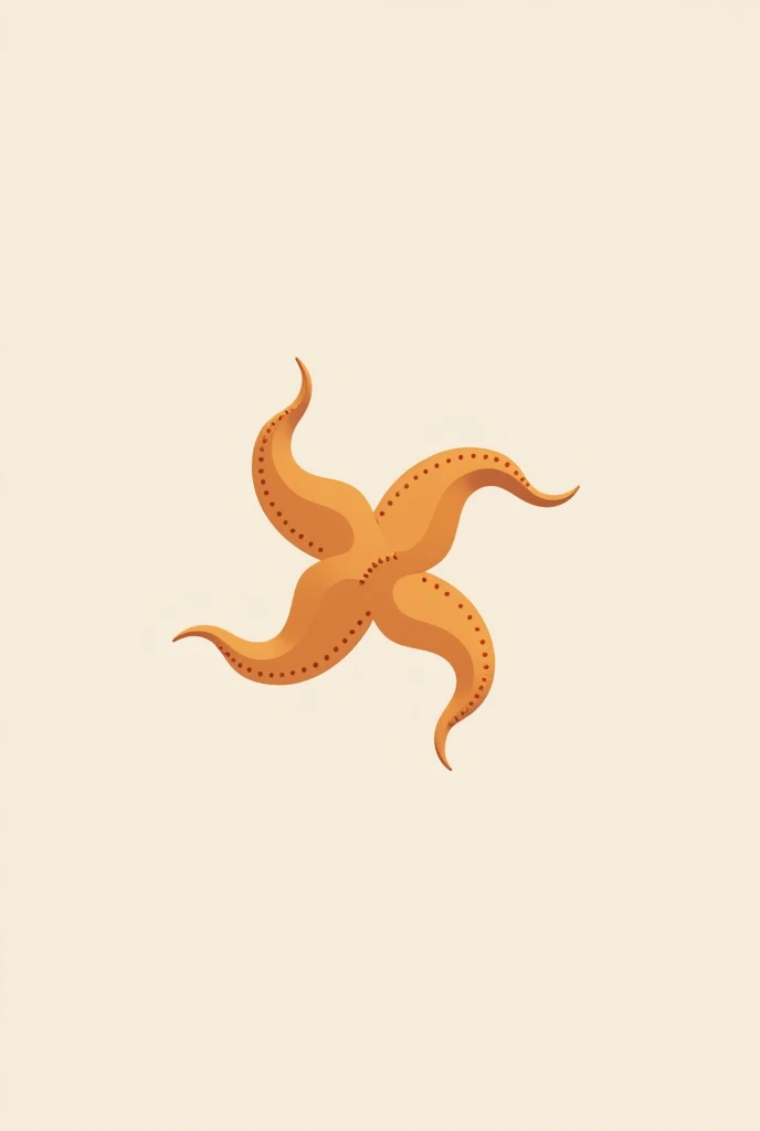 "Simple and clean icon of a starfish, designed with bold, smooth lines to make it easy to color. The starfish should have a symmetrical shape with minimal details, allowing for quick customization of colors in post-production. The overall style should be modern and versatile, suitable for various applications."