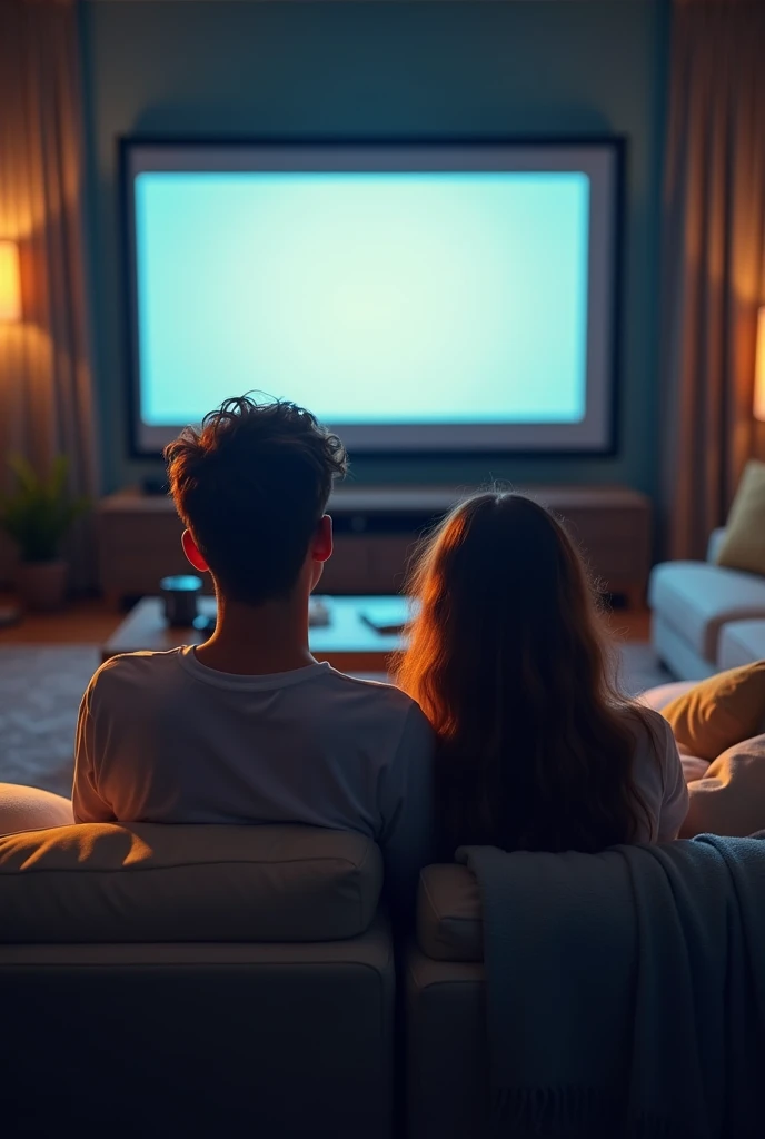 The two arrive home and go to watch a movie.