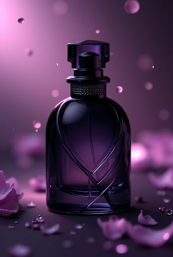 Vercceli VL perfume in purple and black for women, delicate and elegant