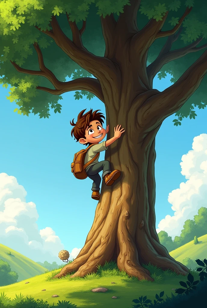 •  Tom climbed the tree.
