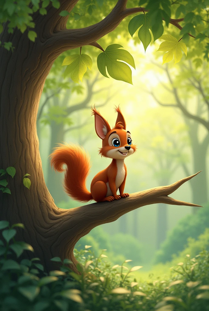 • Tom sat on a branch.