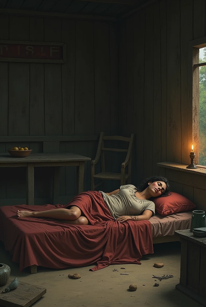 After fighting for life and death for five days, Isha finally gave on the bed in a hut 