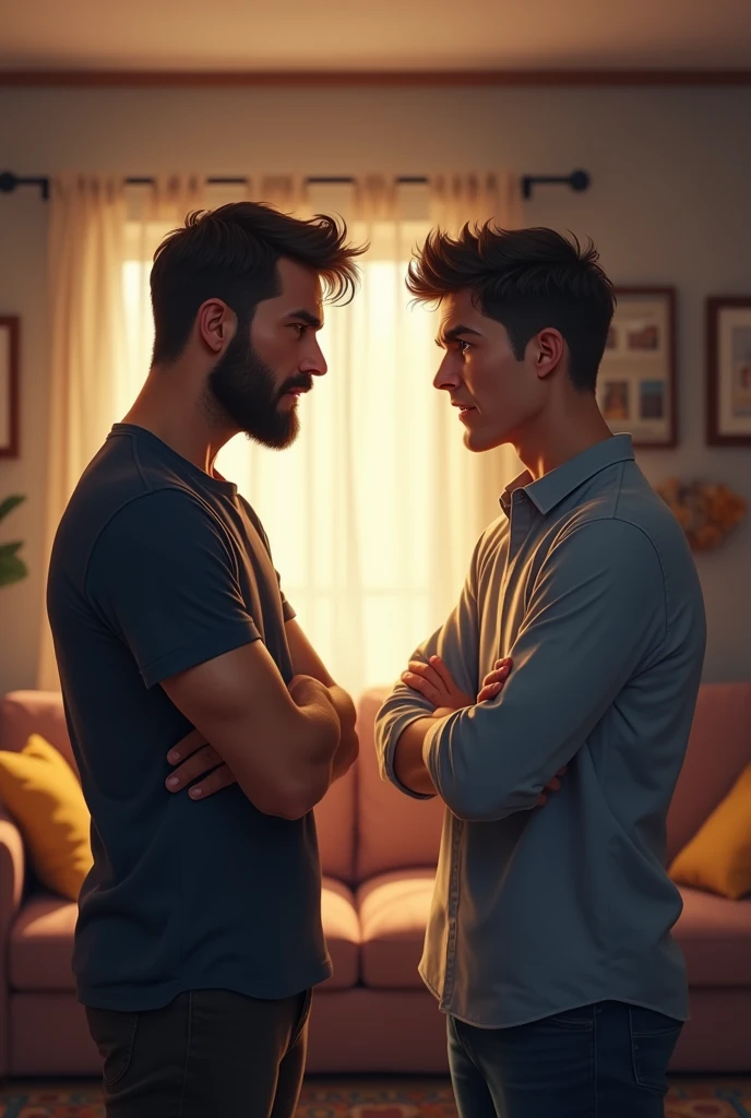 Father scolds his adult son for leaving the lights on and he wanted to get a job to leave home