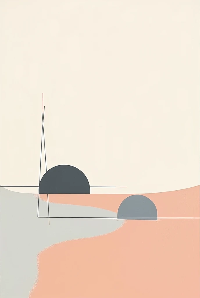 make a minimalist contemporary painting, simple and beautiful 40:30 horizontal, Easy