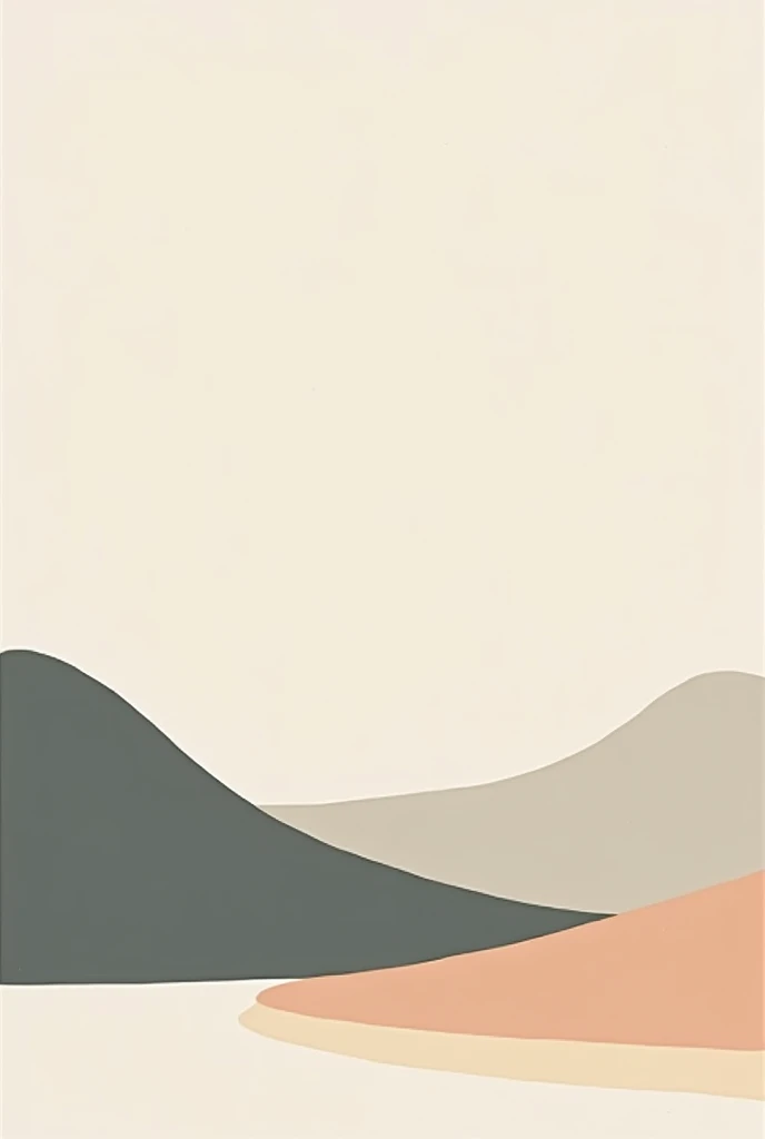 make a minimalist contemporary painting, simple and beautiful 40:30 horizontal, Easy
