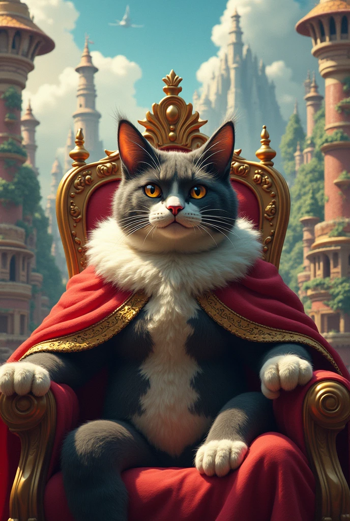 Mustache king cat