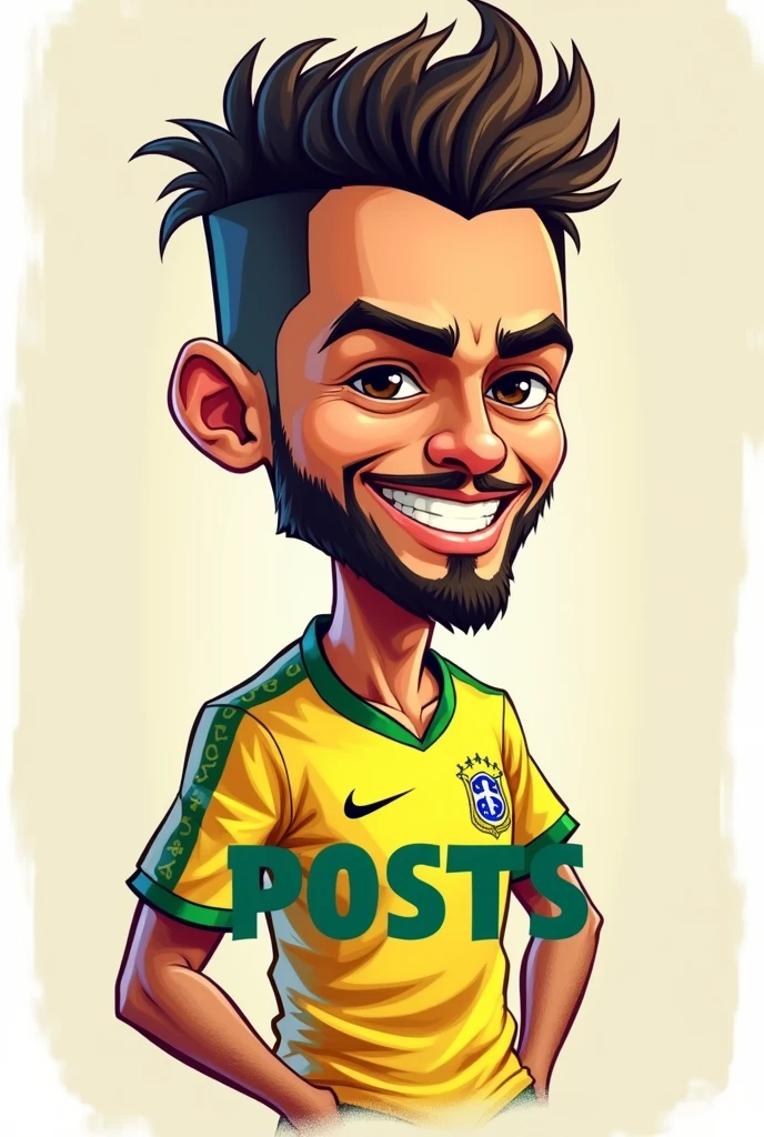 Neymar's photo in cartoons and that says free posts