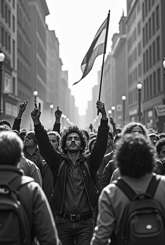 Create images of the 1968 student movement