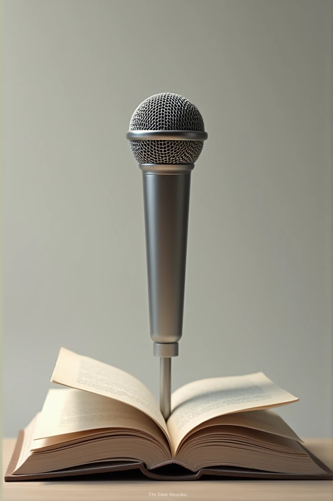 Microphone and Book**: A microphone combined with an open book. This symbolizes storytelling and the transmission of experiences..