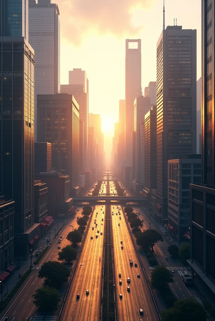 a city by day buildings without people