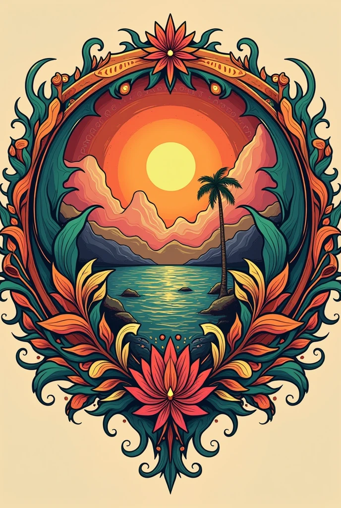 I want a circular logo, hippie style that says 9th anniversary of the Itzae zone