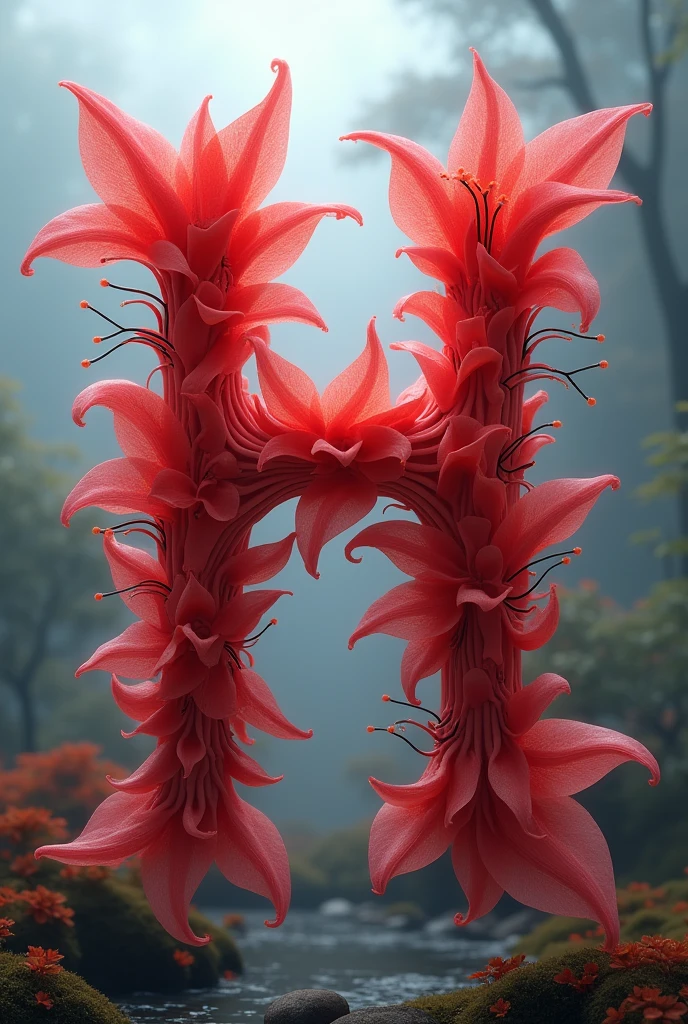 make me a "h" con que tenga forma de higanbana