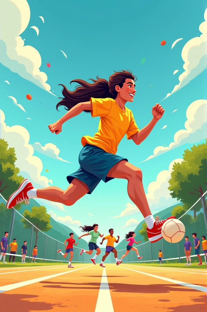 Asme a comic about the practice of sport and physical activity to have a good healthy life