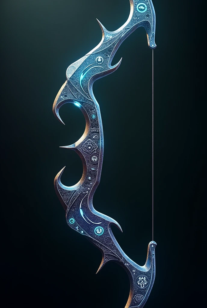 Create a futuristic bow which was created by an indigenous tribe called Tikunas and uses spirits.