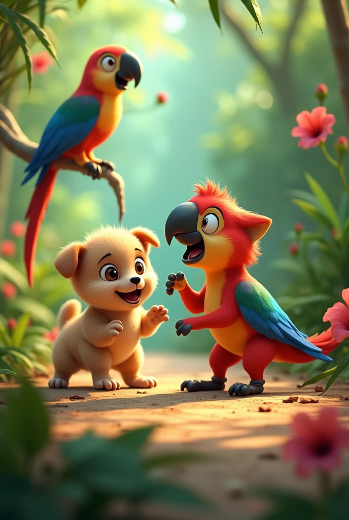 imageio: Puppy, catboy, papagaio
imageio realista
