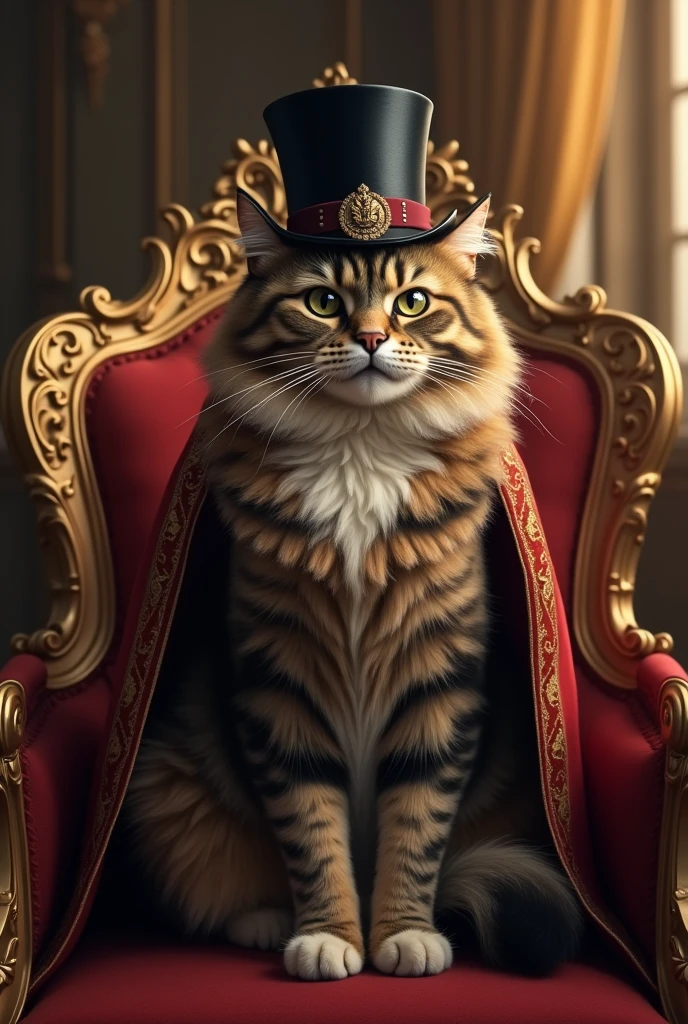 King cat in top hat