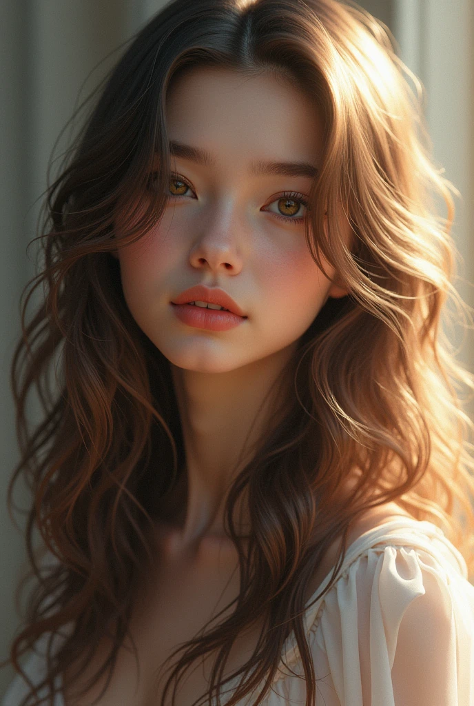 Girl long hair