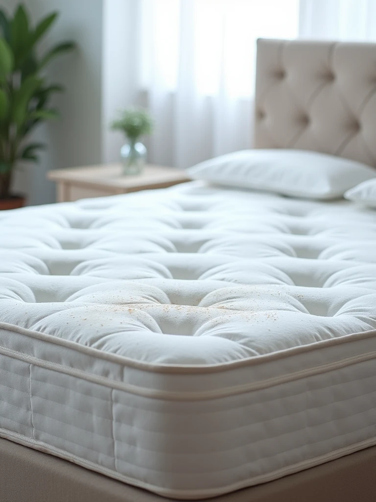 sanitization and washing of a mattress
