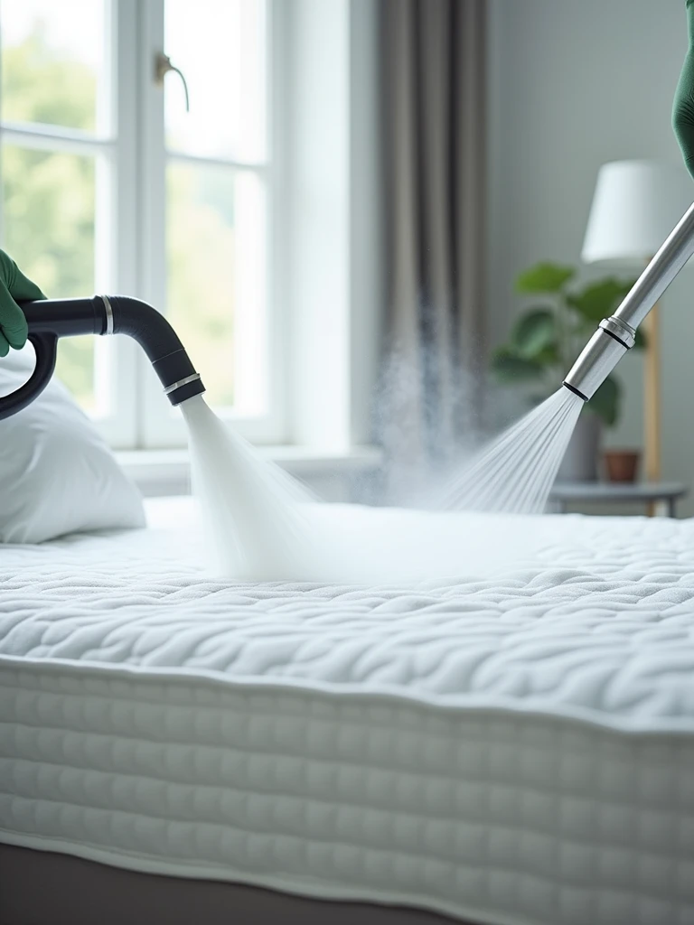 sanitization and washing of a mattress