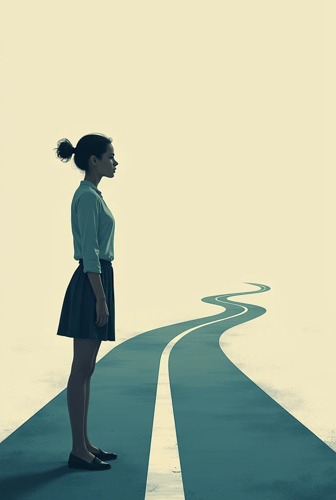 Poster wherein there’s a girl she’s torn between two courses a PATH leading to BACHELOR OF SCHIENCE IN OCCUPATION THERAPY and BACHELOR OF SCIENCE IN RADIOLOGIC TECHNOLOGY It’s about redirection of a path in college life
