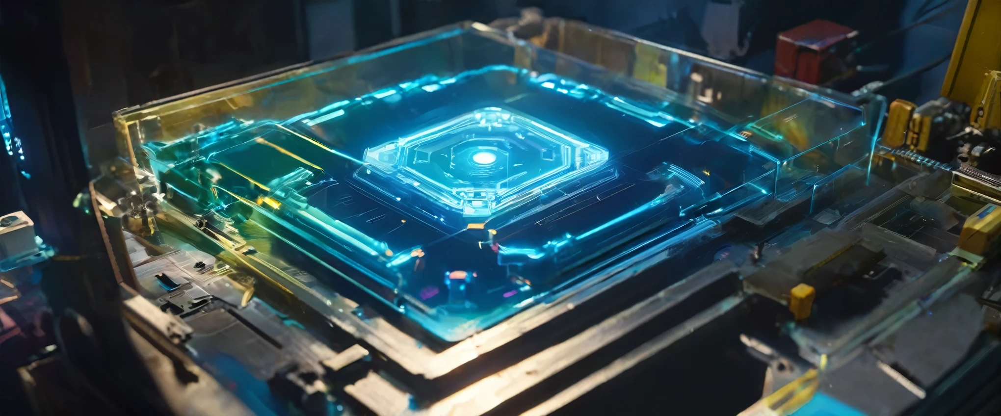 Molds, injection molding, future technology, aerial holograms, Pixar, masterpiece, high quality, best quality