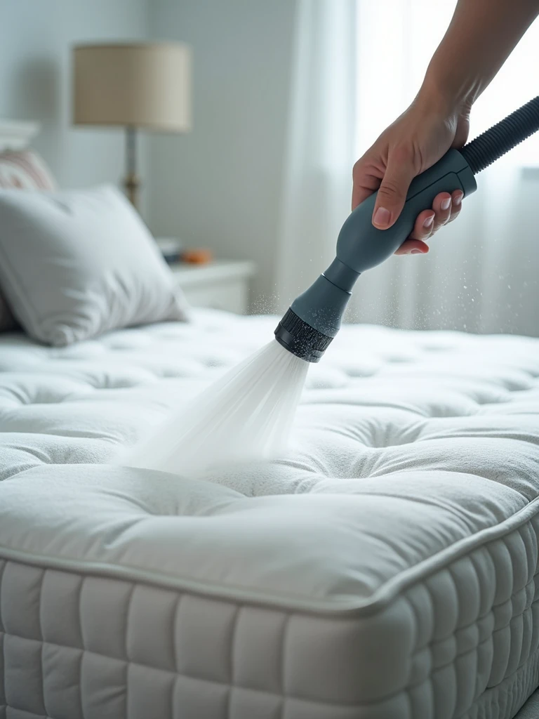 sanitization and washing of a mattress