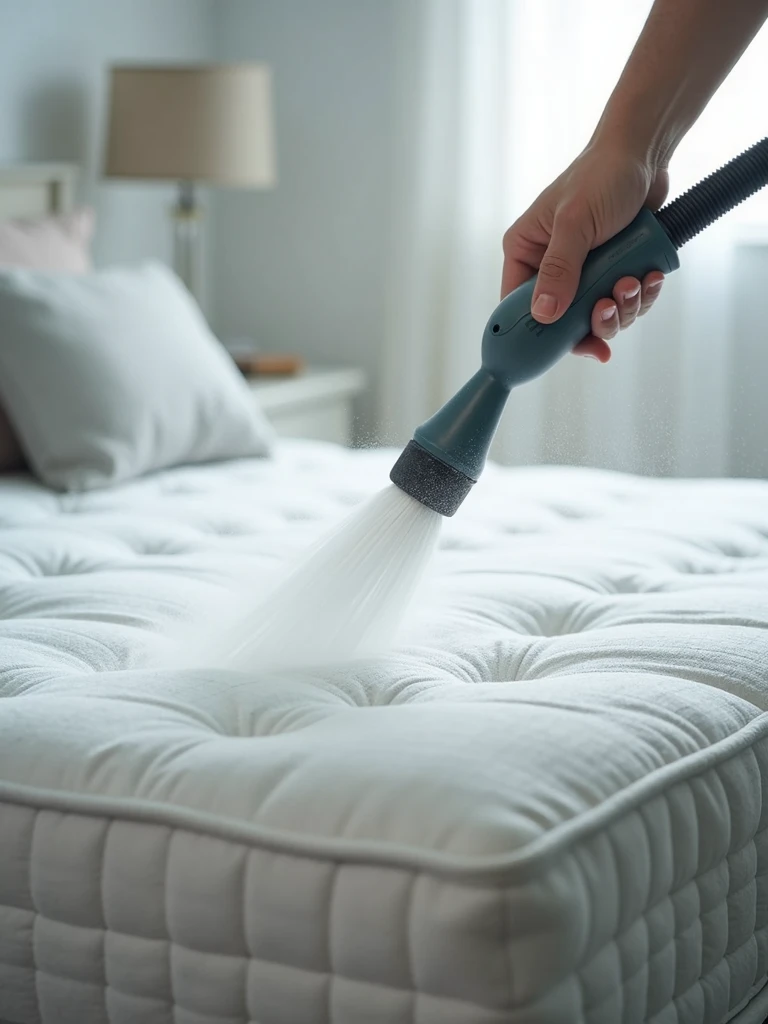 sanitization and washing of a mattress