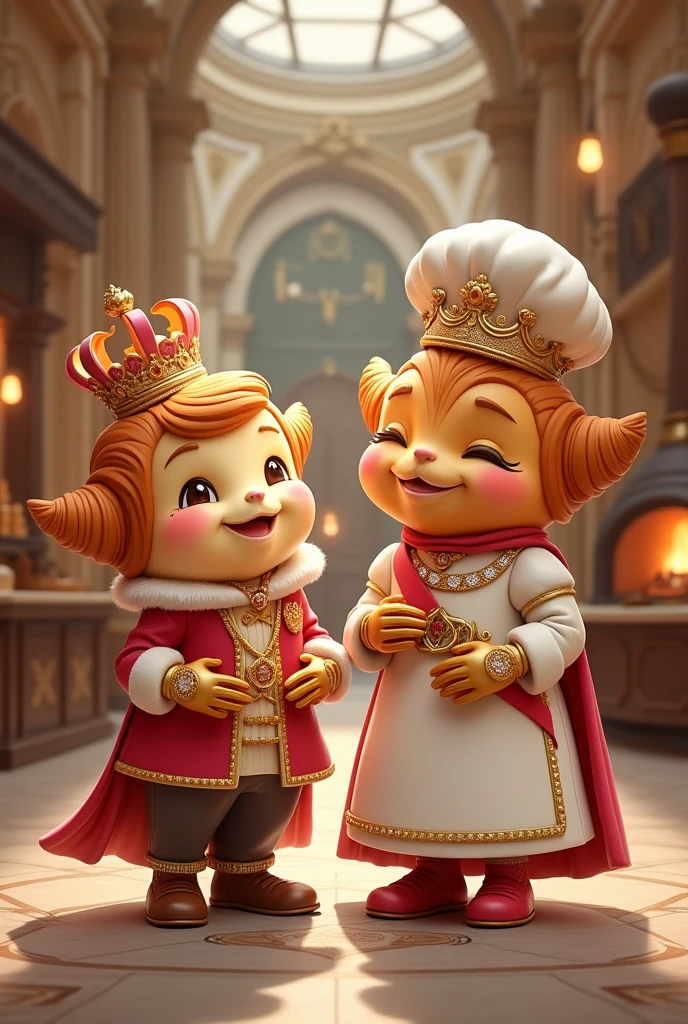 Mascots for a bakery called Royal 10