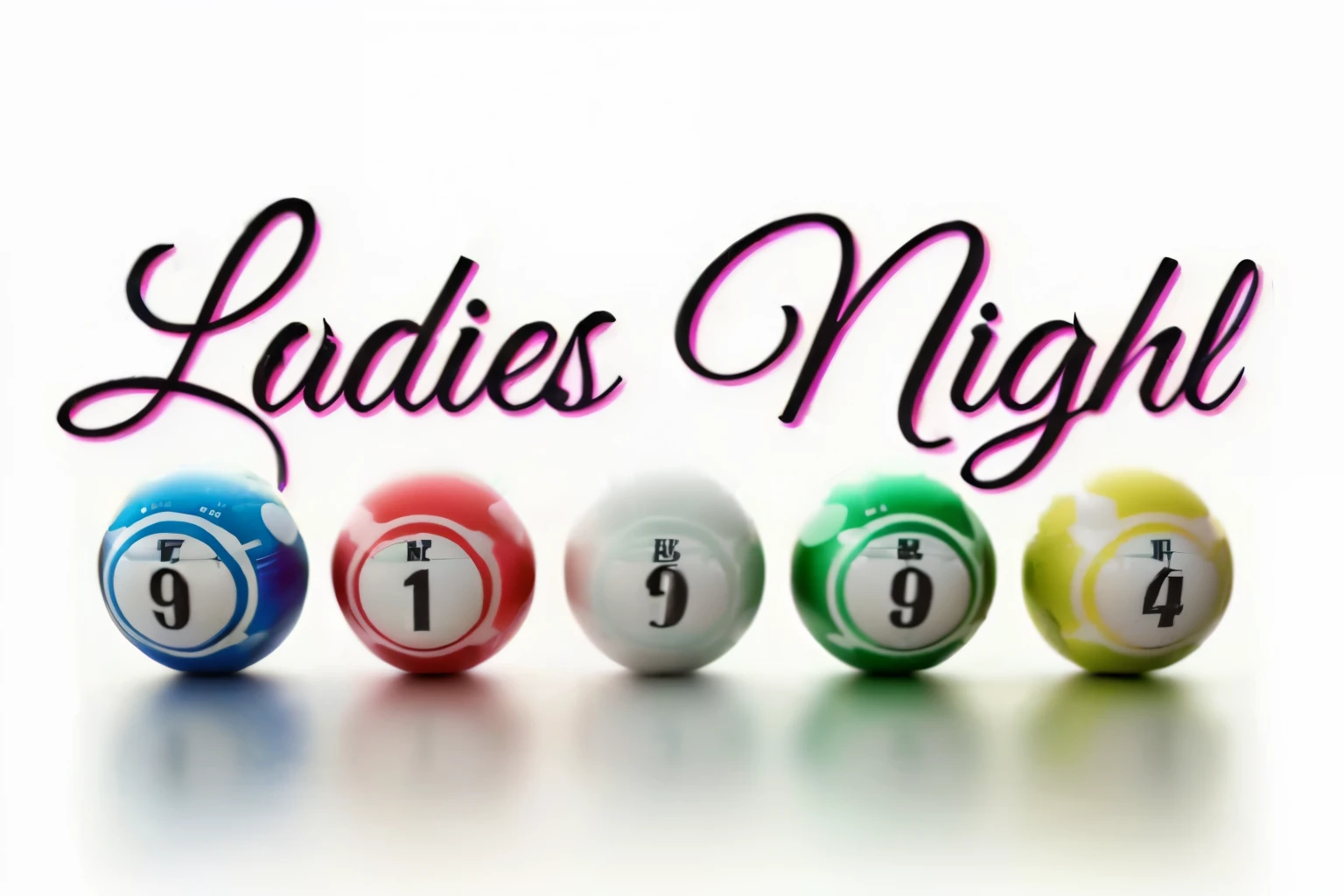 a close up of a number of bingo balls with the words señoras Noche bingo, señoras, noche, it's Noche, Nochetime, Nochetime!!, Nochetime!, 💋 💄 👠 👗, 💣 💥💣 💥, late Noche, (Noche), 🤬 🤮 💕 🎀, Noche, ganando, luces deslumbrantes, in Noche, Nochetime!!!!!!, texto de cabecera&quot;