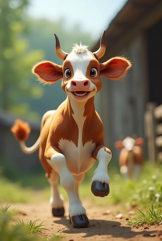 a video of the dancing cow