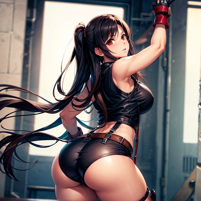 Tifa Lockhart　Sailor suit　spats　Attractive ass