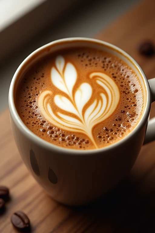 The coffee texture gives it a realistic feel
