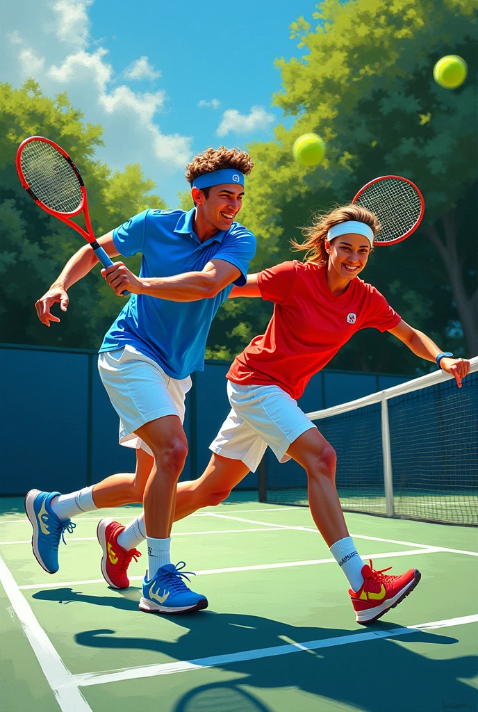 colorful tennis