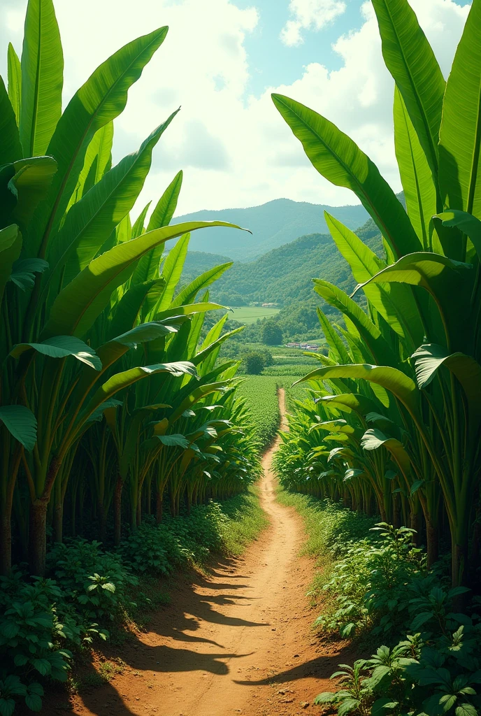 Rural passages of cassava crops