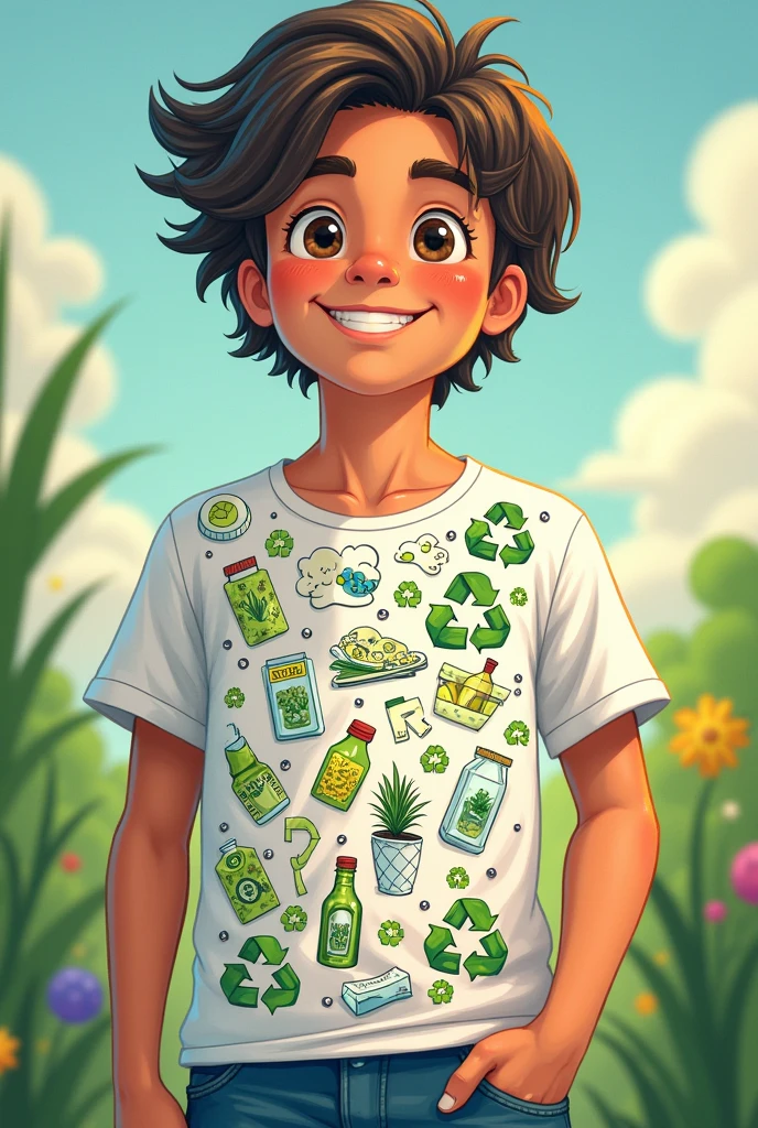 drawings to whistle on a recycling shirt