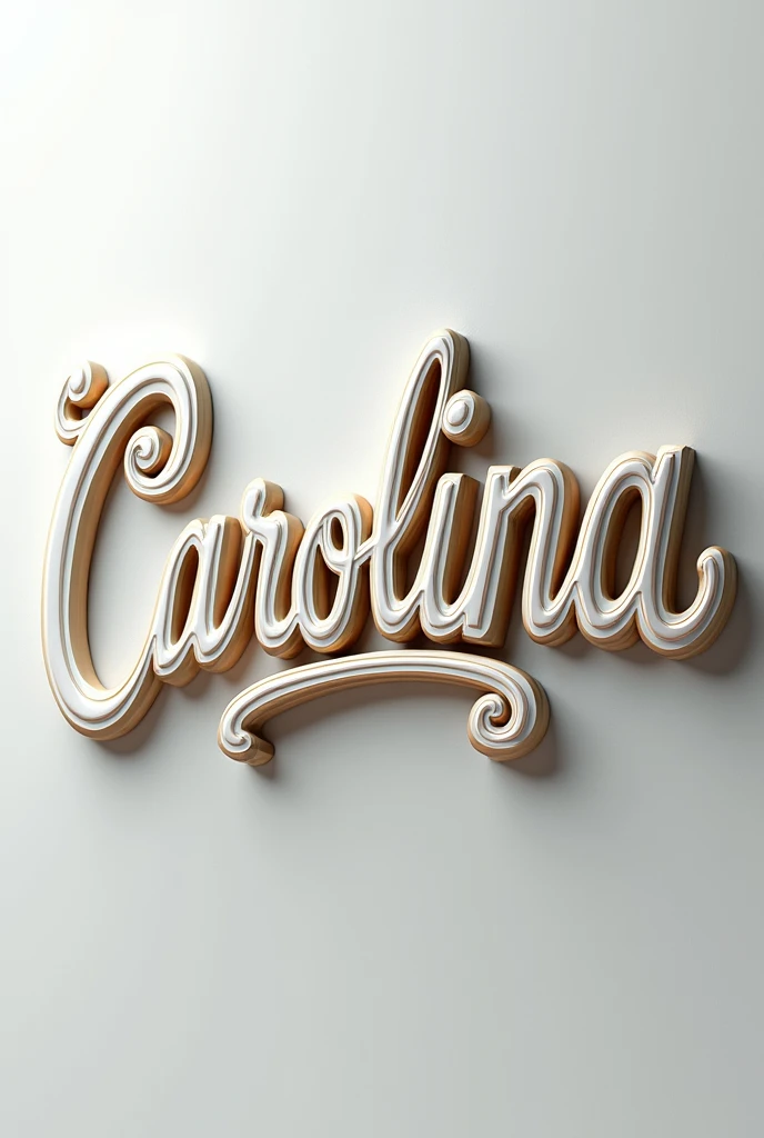 Generate the name Carolina in beautiful 3D letters