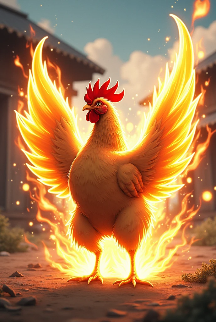 And the hen got Saiyan powers