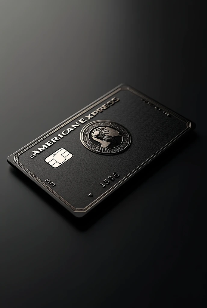 Make the design of a gafete in the same style as an American Express centurion card