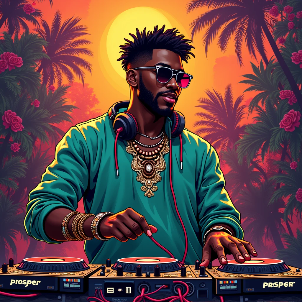 Music artwork  title Nkam and artist name is DJ Prosper Naija man with love in love