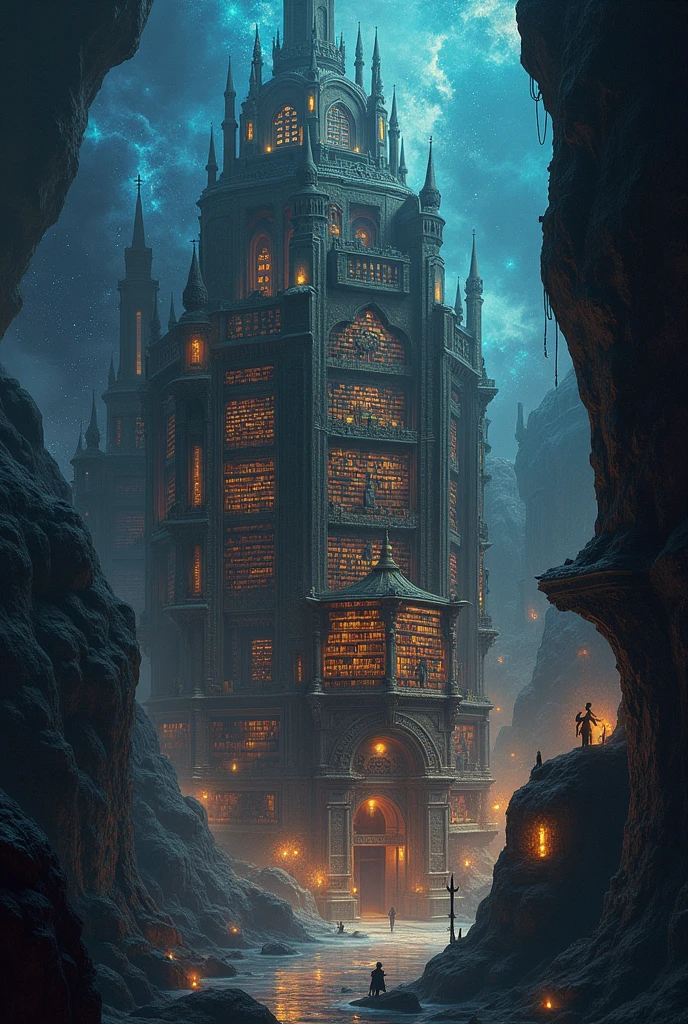 A library in the middle of space