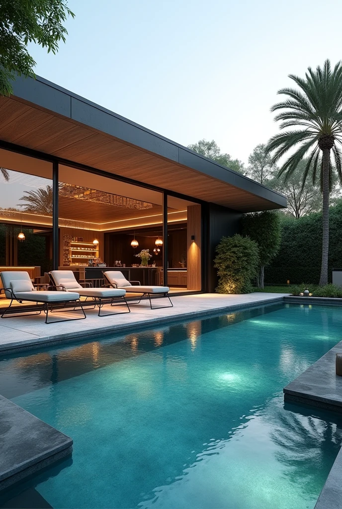 Give me a happy millionaires pool house