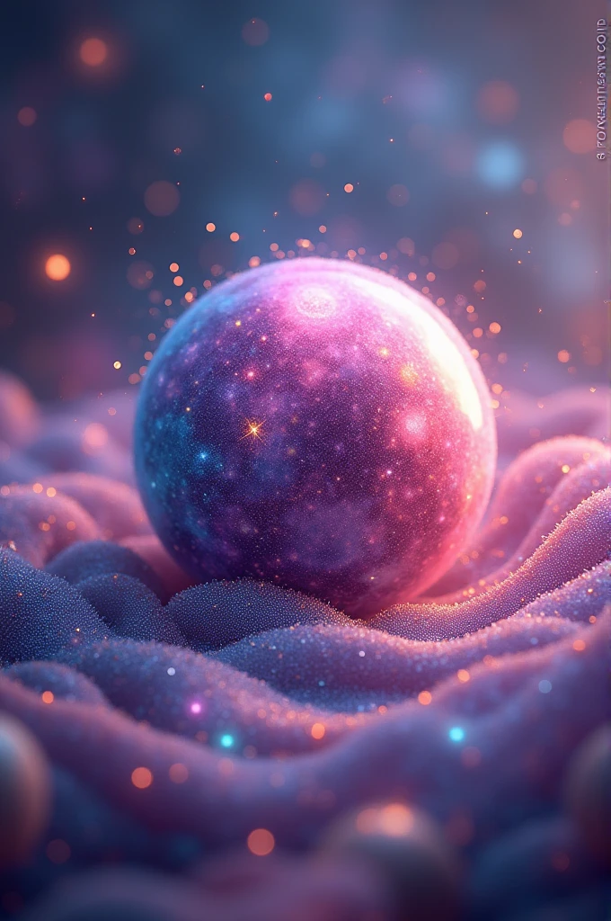 Galazy candy, with space dust around it, looking like a milkyway