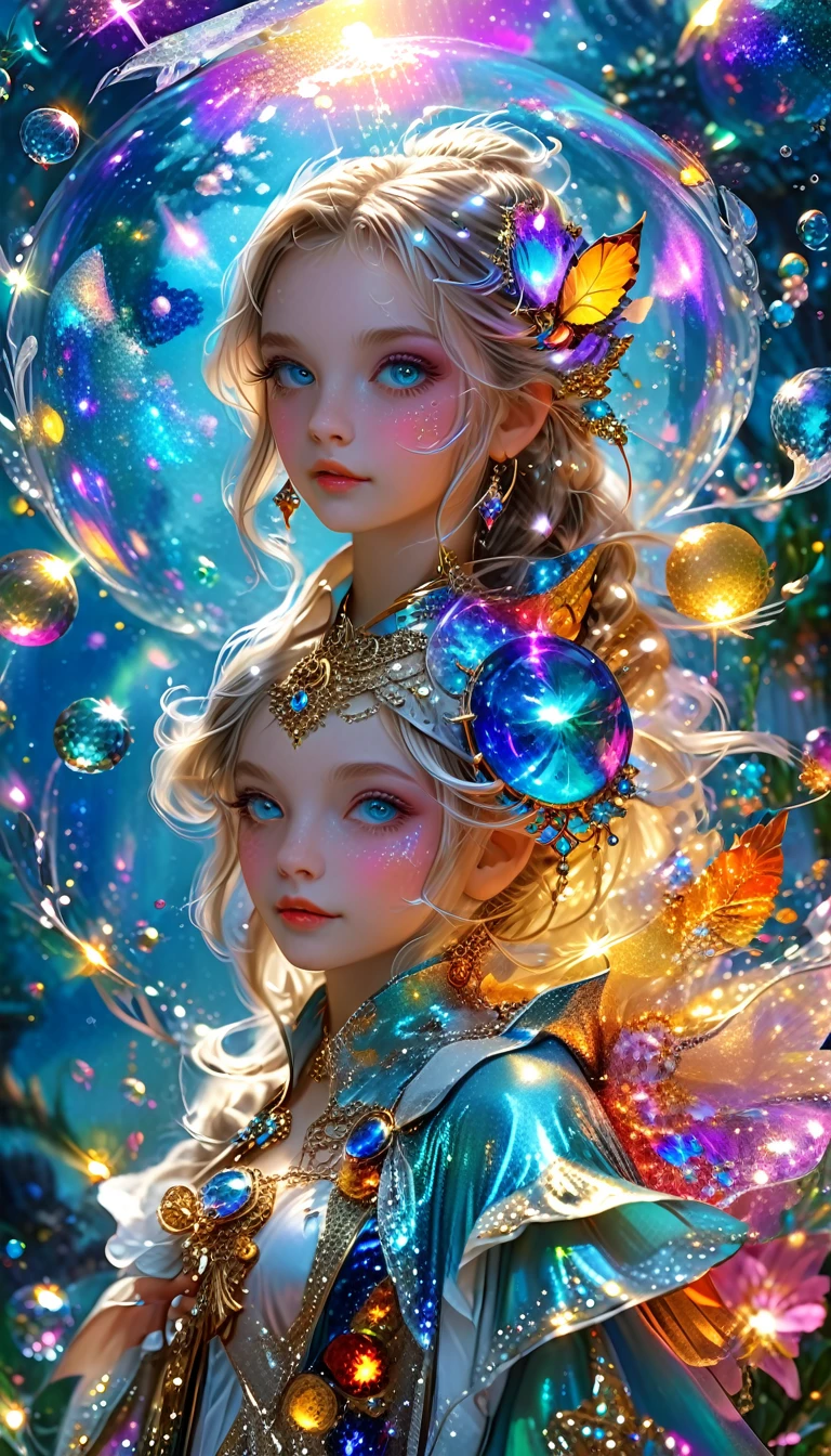 Amazingly beautiful girl in the world of dreams , fantasy and adventure ! Very bright sparkling colors !