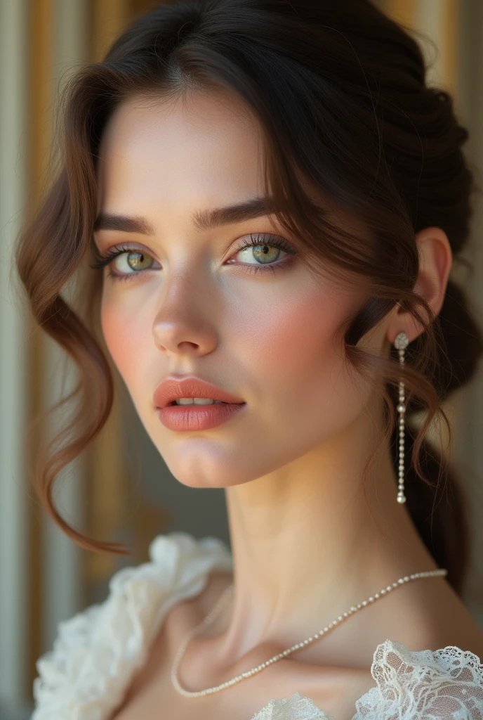 Versailles-inspired makeup image with delicate details
