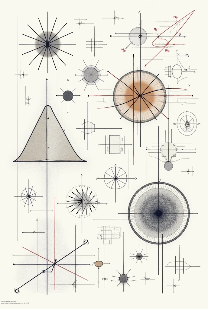 Cover with drawings of probability and statistics