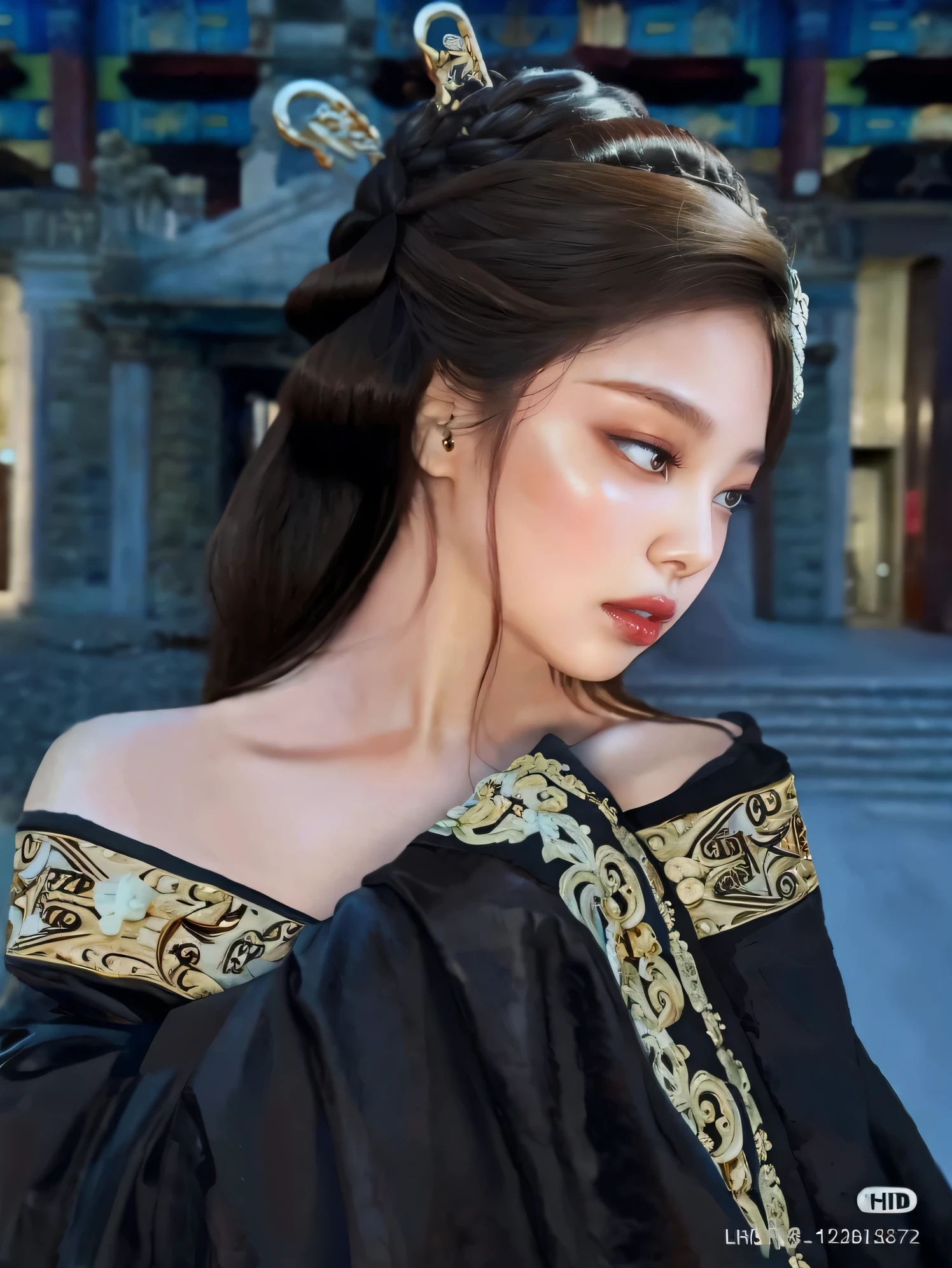 Jennie from BLANCKPINK face, photo realist, ultra HD, 8k.